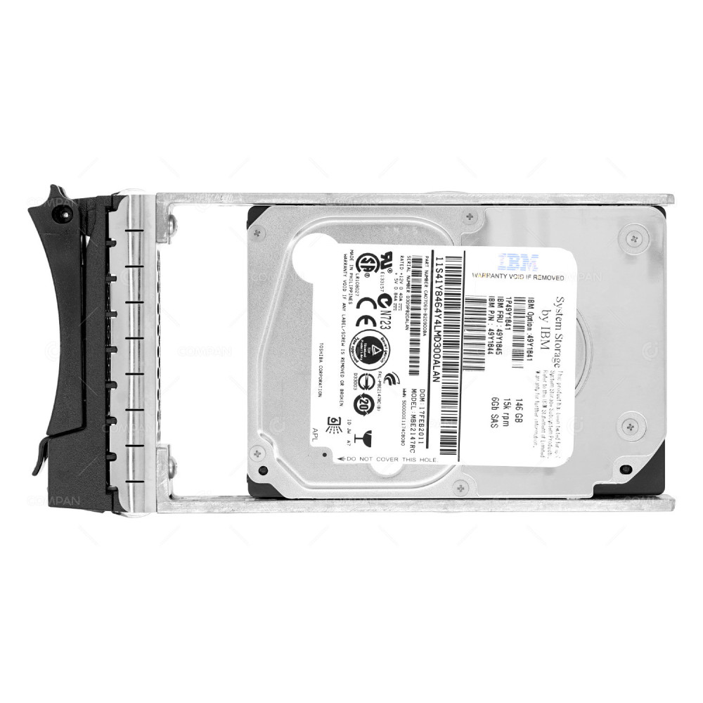 49Y1845 IBM HDD 146GB 15K 6G SAS 2.5" SFF HOT-SWAP FOR DS3524 EXP3524